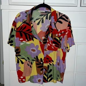 24 Colours Button Up Blouse